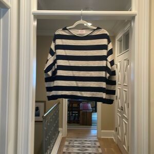 Gallego Desportes blue and off white wool sweater(bw)